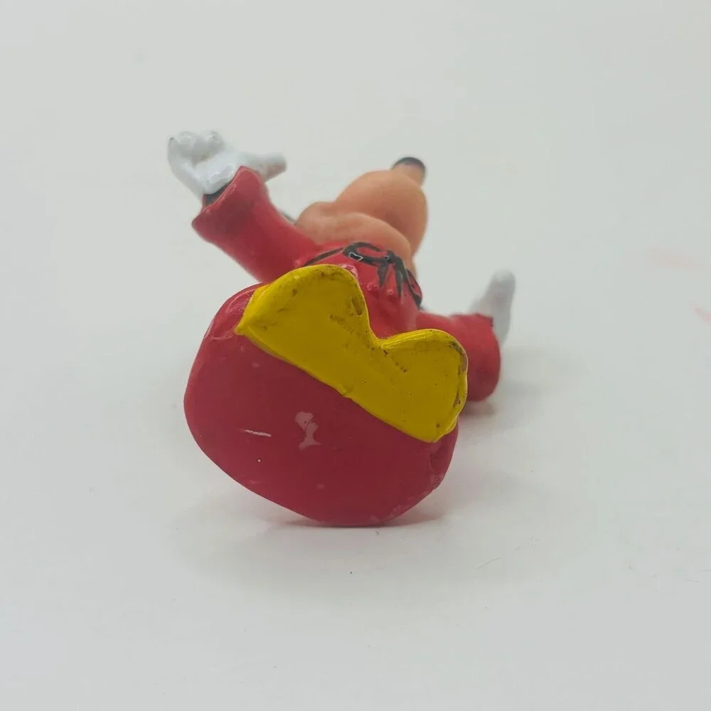 Disney Fantasia Sorcerer Mickey Mini PVC Figure Red Robe Blue Star Hat